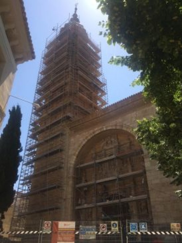 El Gobierno de Aragón restaura la torre y la portada de la iglesia de Burbáguena