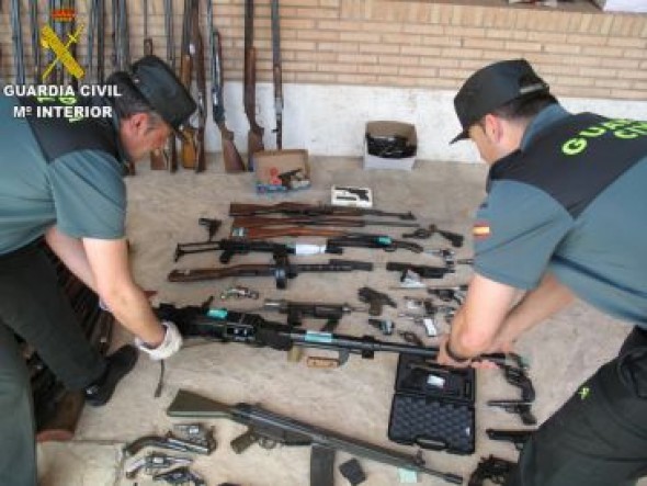 La Guardia Civil de Teruel destruyó más de 300 armas de fuego durante el pasado año