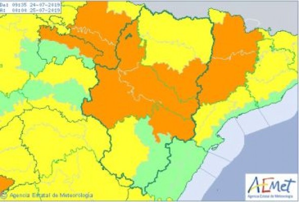 Híjar registró el martes la segunda temperatura más alta de toda España con 41,2 grados