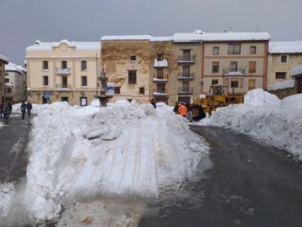 Una carretera secundaria cortada, otra con nivel amarillo y siete con circulación condicionada en la provincia de Teruel, segun la DGT