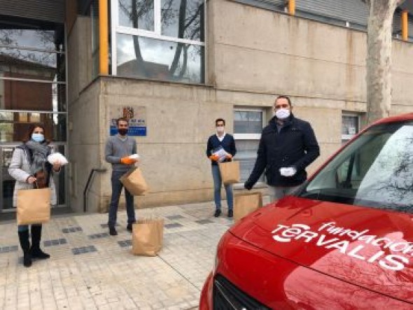 Fundación Térvalis dona 850 mascarillas al Ayuntamiento de Teruel