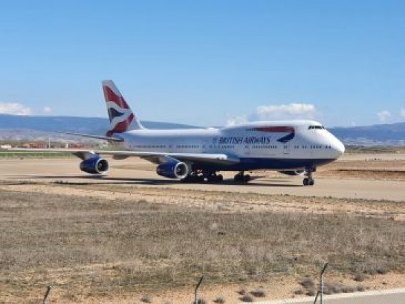 Tarmac recibe en el aeropuerto de Teruel cinco B747 y dos B777