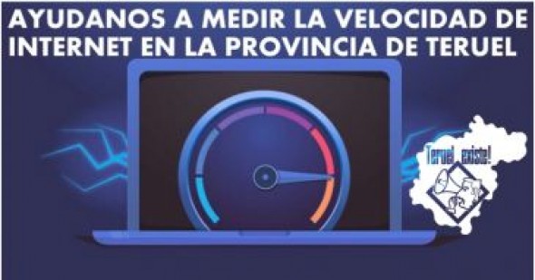 Teruel Existe lanza una iniciativa para que los turolenses analicen la velocidad de internet en toda la provincia