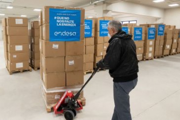 Endesa entrega 70.000 mascarillas a la sanidad aragonesa