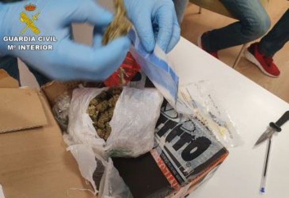 Detenida una persona en Teruel con 132 gramos de marihuana