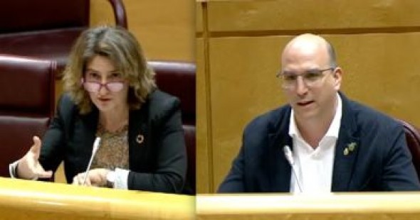 El senador de Teruel Existe, Joaquín Egea, reclama a la ministra Ribera que la transición justa no avanza y pide urgencia