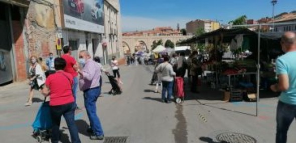 El mercado de Teruel se traslada este sábado por primera vez a la zona del Ensanche