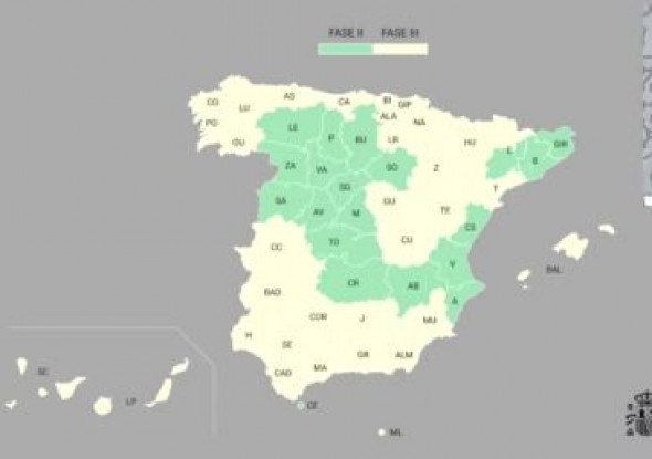 Teruel y el resto de Aragón pasarán a la fase 3 a partir del lunes