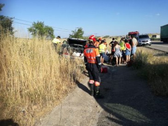 Un muerto en un accidente de tráfico en la A-23 en La Puebla de Valverde