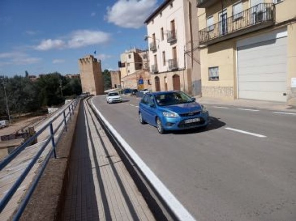 Reabren al tráfico la travesía de la N-232 por la Subida del Corcho de Alcañiz, cerrada desde enero