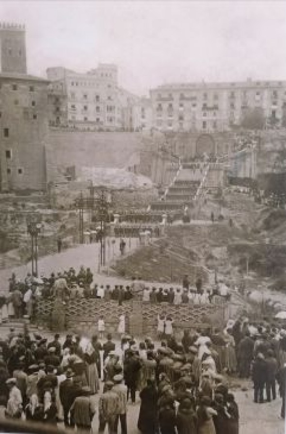 La Escalinata de la ciudad de Teruel, un ejemplo de arquitectura que cumple cien años