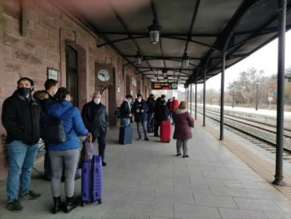 Renfe anuncia el corte de la línea Zaragoza-Teruel-Valencia desde este viernes a las 17:00 horas