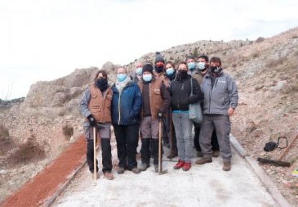 Alcalá de la Selva,  Gúdar, El Castellar y Cabra de Mora recuperan paisajes y jardines gracias al taller de empleo