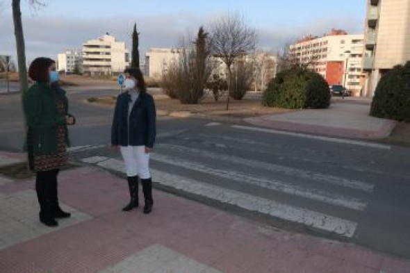 El Ayuntamiento de Teruel repintará pasos de cebra en distintos puntos de la ciudad