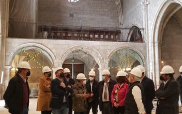 La rehabilitación de la iglesia de San Francisco de Teruel terminará en junio