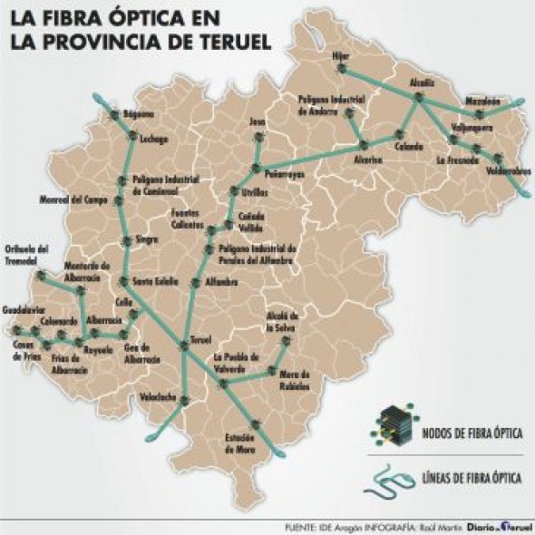 Lograr la conectividad en todos los rincones de Teruel costará 70 millones