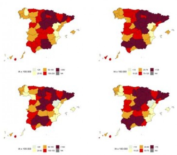 Teruel es la segunda provincia española con menor incidencia acumulada de contagios a 7 y 14 días