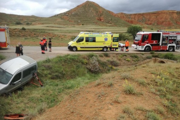 Un herido en un accidente de tráfico en Villaspesa