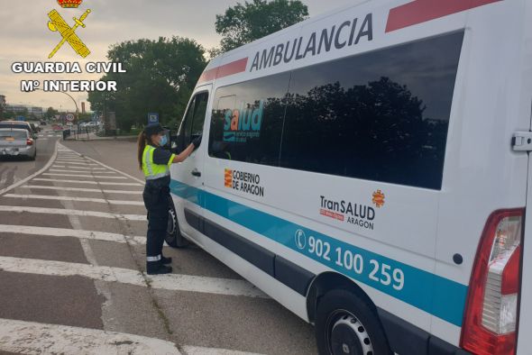 Interceptado en Teruel un conductor de ambulancia que circulaba bebido