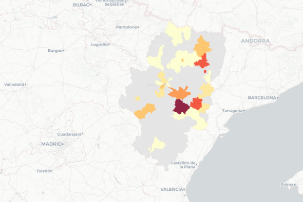 La zona de salud de Híjar encabeza los contagios de Aragón con siete positivos