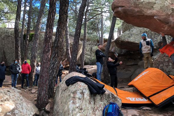 Una productora estadounidense rueda en Albarracín un documental de escalada en roca que se podrá ver en una gran plataforma de contenidos