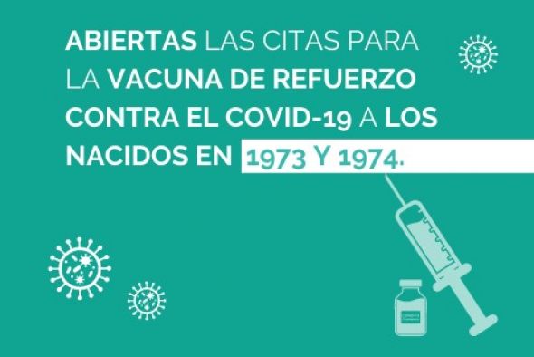 Aragón abre las citas de la tercera dosis para nacidos en 1973 y 1974