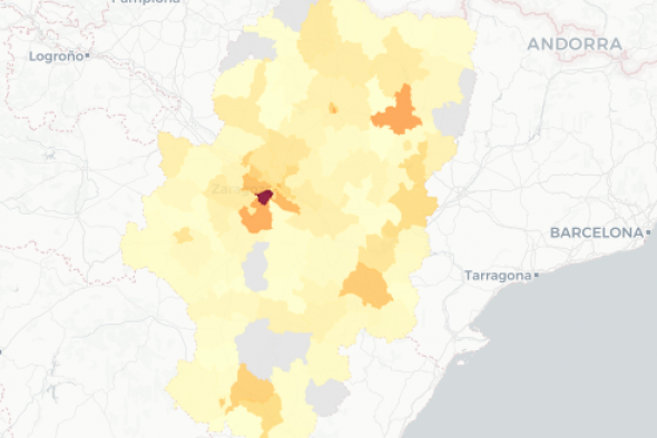 Teruel comunica 318 contagios, 97 menos que la semana anterior y la capital lidera los positivos con 105