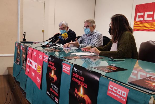 CCOO denuncia la pobreza energética y la exclusión bancaria que sufren los pensionistas