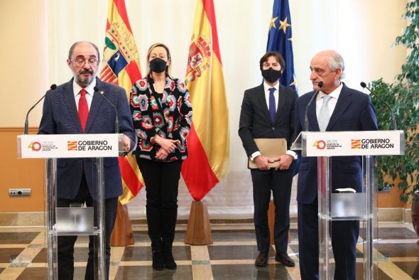 Lambán considera que Teruel Existe se equivoca al ir a las elecciones y aspira a convencerle de lo que considera un error