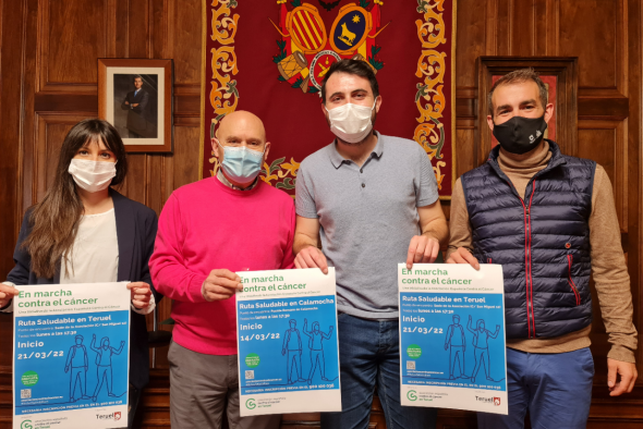 La Asociación contra el Cáncer lanza una campaña de marchas senderistas en Teruel para crear hábitos saludables