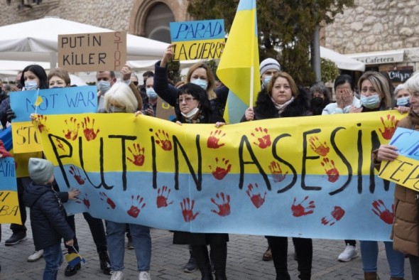 Teruel acoge dos  actos de apoyo al pueblo ucraniano y a favor de la paz