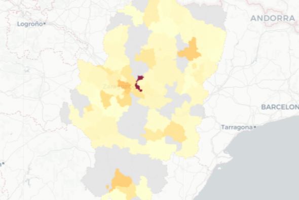 La provincia de Teruel notifica 61 casos de covid, 30 menos que hace una semana, y un nuevo fallecido