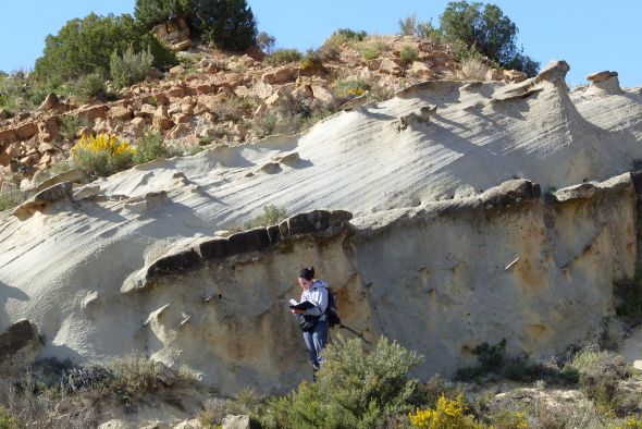 Playas tropicales con dunas eólicas afloran en las sierras del sudeste de Teruel