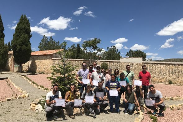 Gea de Albarracín clausura el taller de empleo de trabajos forestales y de jardinería