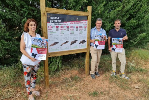 Una aplicación describe varias rutas BTT por los montes que circundan la ciudad de Teruel