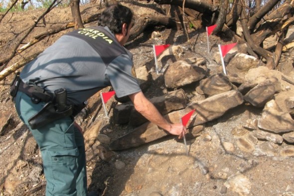 La Guardia Civil investiga a una persona como presunta autora del incendio que quemó 43 hectáreas en Calanda y Castelserás