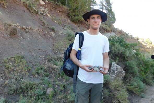 Pablo Cabrera, estudiante de máster en Paleontología Aplicada de la Universidad de Valencia: Teruel está muy bien vista fuera tanto por sus recursos geológicos como paleontológicos