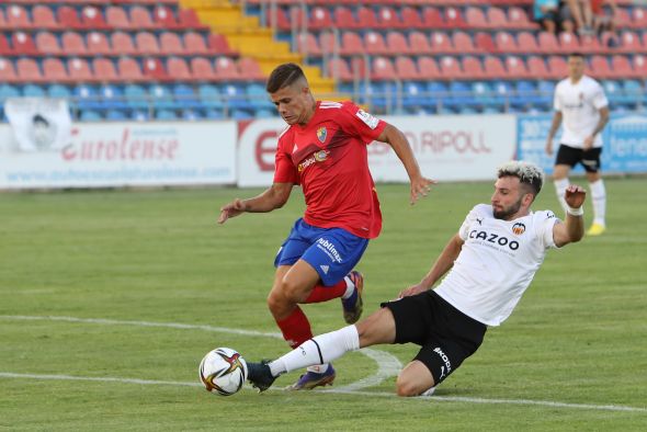 El CD Teruel se lleva el triunfo en un duelo poco amistoso contra el Valencia Mestalla (1-0)