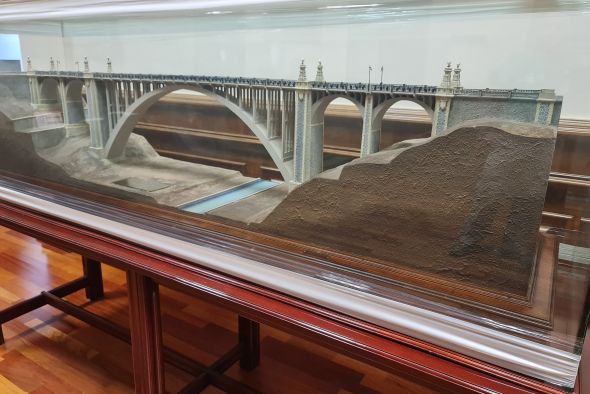 La maqueta del Viaducto de Teruel viajará hasta Zaragoza para formar parte de una exposición temporal