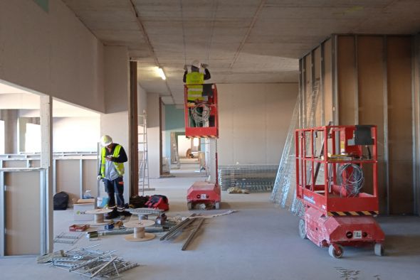 Las obras del nuevo hospital de Alcañiz alcanzan ya el 45 por ciento de ejecución