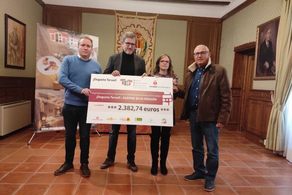 Asapme recibe 2.382 euros del evento Degusta Teruel de MotoGP
