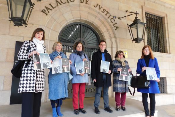 Los letrados de  la Administración  de Justicia se movilizan en Teruel