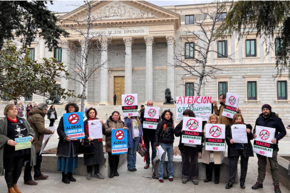 Teruel Existe vota no al Real Decreto que exime de forma excepcional y transitoria la evaluación medioambiental para las energías renovables