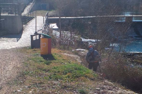 El Ayuntamiento de Alcañiz ofrece a los ciudadanos restos de leña tras el desbroce de la ribera