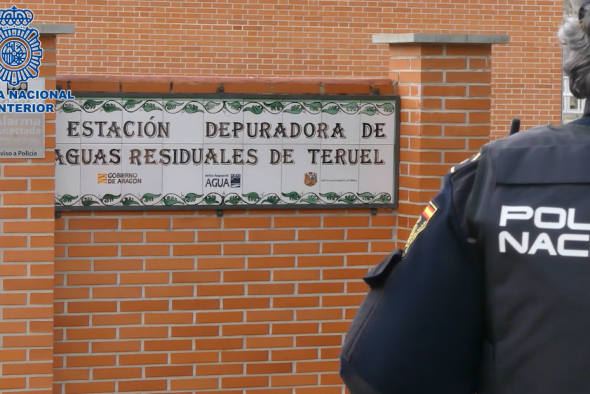 Dos detenidos por su implicación en la aparición de un feto sin vida en la depuradora de aguas de Teruel
