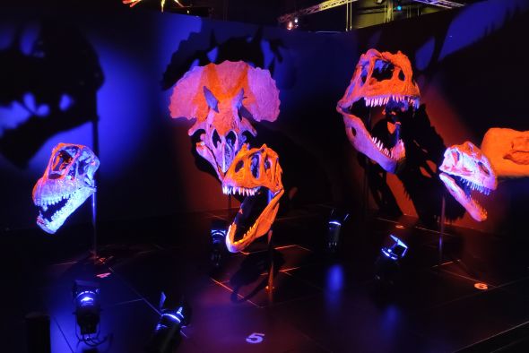 Dinópolis abrirá la temporada el 1 de abril con una nueva iluminación en el Museo Paleontológico y dos esculturas de dinosaurios carnívoros