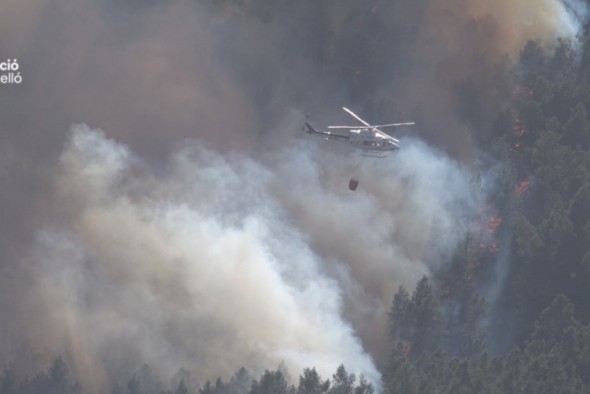 Pedro Sánchez viaja este lunes a las zonas afectadas por el incendio en Castellón y Teruel