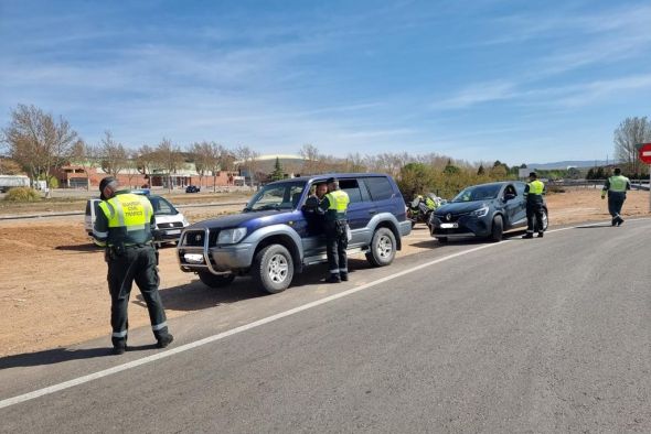 20 positivos por alcoholemia y 34 por drogas durante los controles de la Guardia Civil en Teruel en Semana Santa