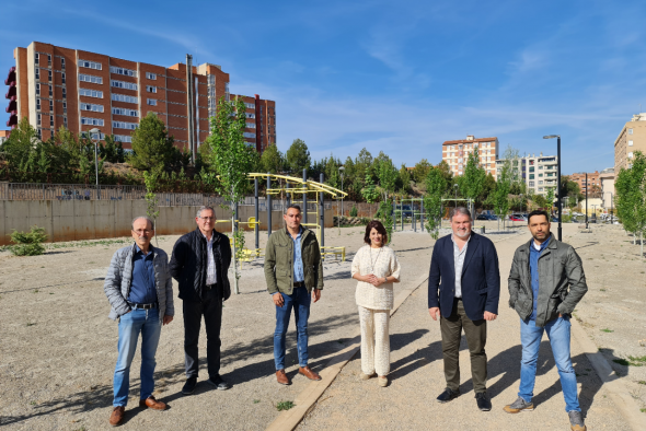 El parque de la calle Italia de Teruel ya está abierto al público desde este viernes