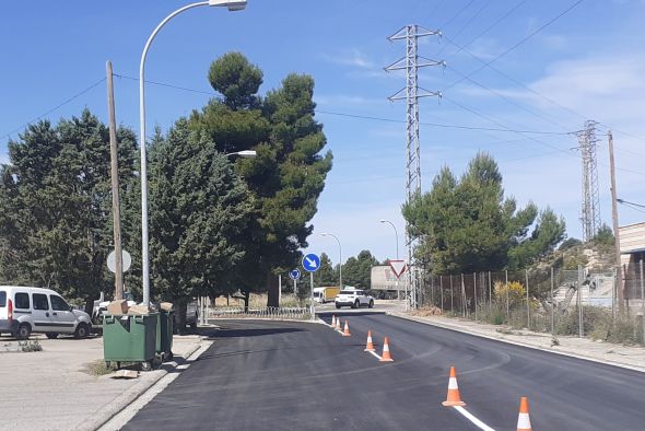 La pavimentación de los viales del polígono Las Horcas de Alcañiz llega a su tramo final